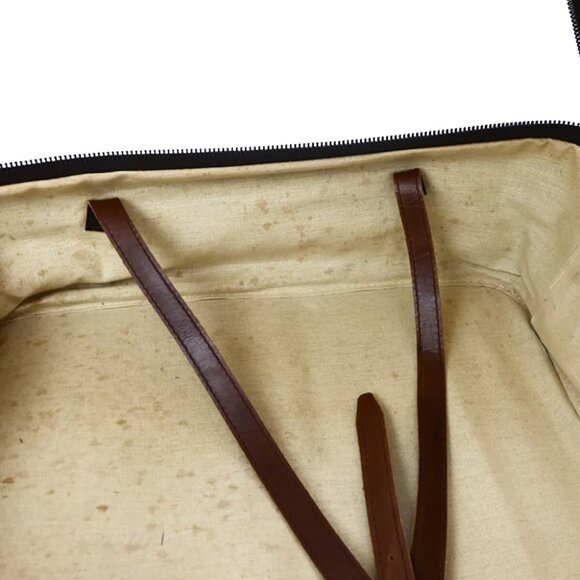 FENDI Logo Zucca Pattern Suitcase Travel Hand Bag Canvas Leather Brown 36YG733 - Picture 13 of 15